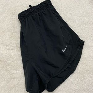 black nike classic running shorts
